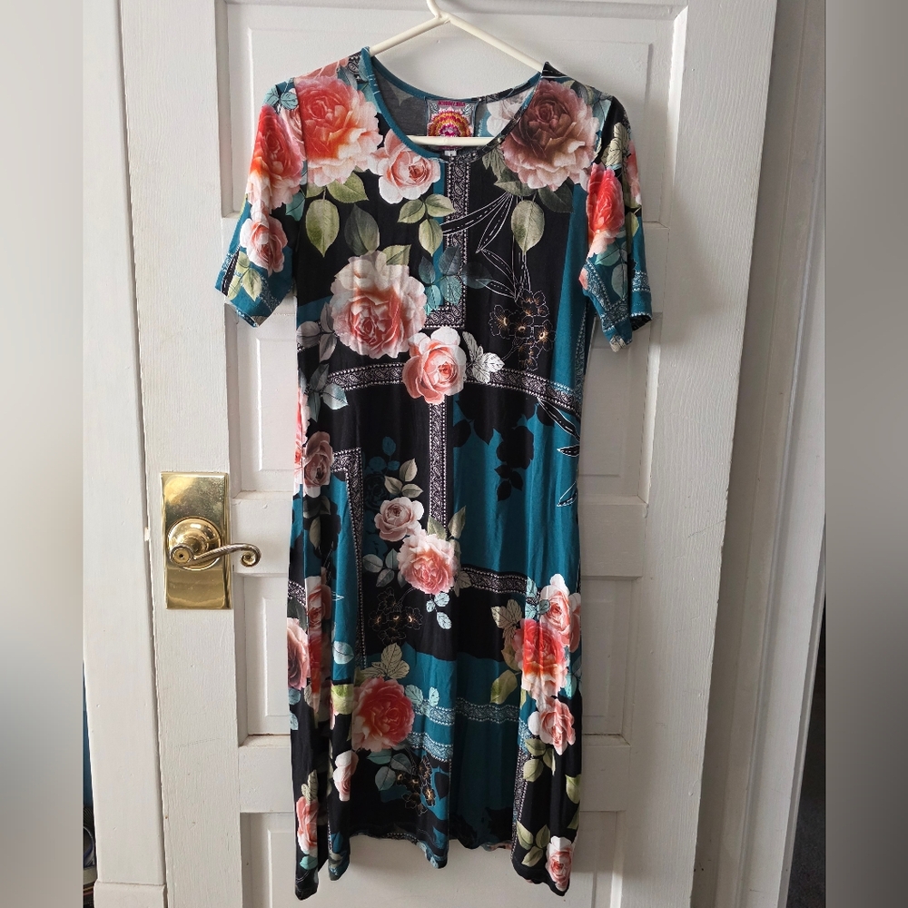 Johnny Was Rosabel Swing Dress - Rose